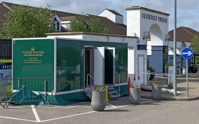New mobile toilet unit at Braintree Village Retail Outlet