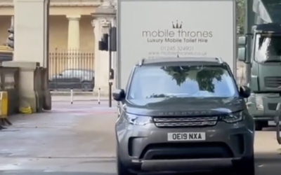 Luxury Toilets Set Up for Trooping the Colour