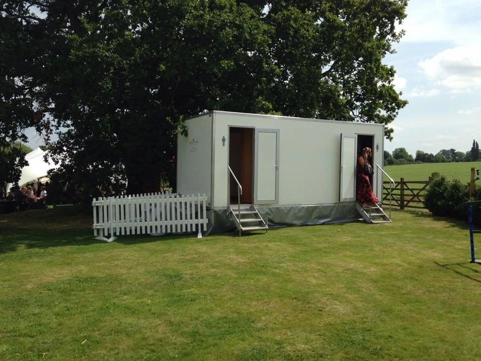 Mid Deluxe White Mobile Toilet Unit