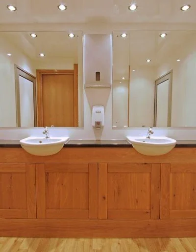 Large Deluxe White Mobile Toilet Hire